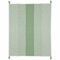 Edge Collections - 60" x 50" - Green - Classic Striped Throw Blanket with Tassels - 1 Piece